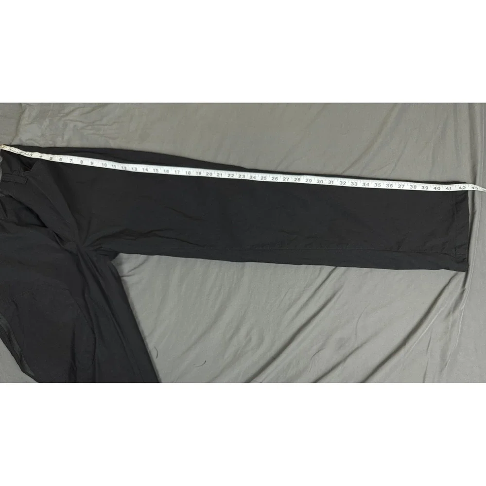 Eddie Bauer Mens Fleece Lined Tech Pants Black 34x32 Hiking Outdoor